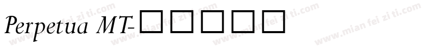 Perpetua MT字体转换